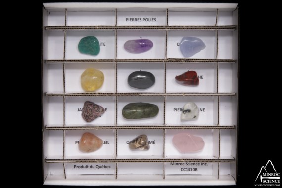 CC1410 Collection de 12 pierres polies